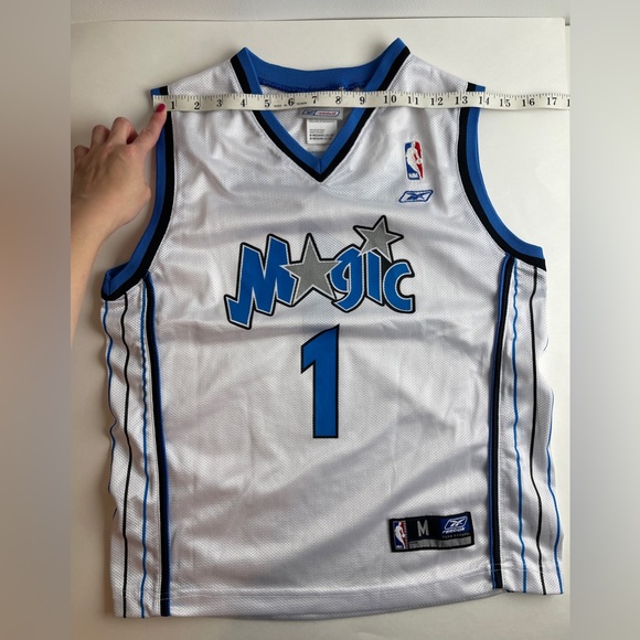 Vintage NBA REEBOK Orlando Magic Tracy McGrady White Jersey, Youth/Women - Picture 6 of 9